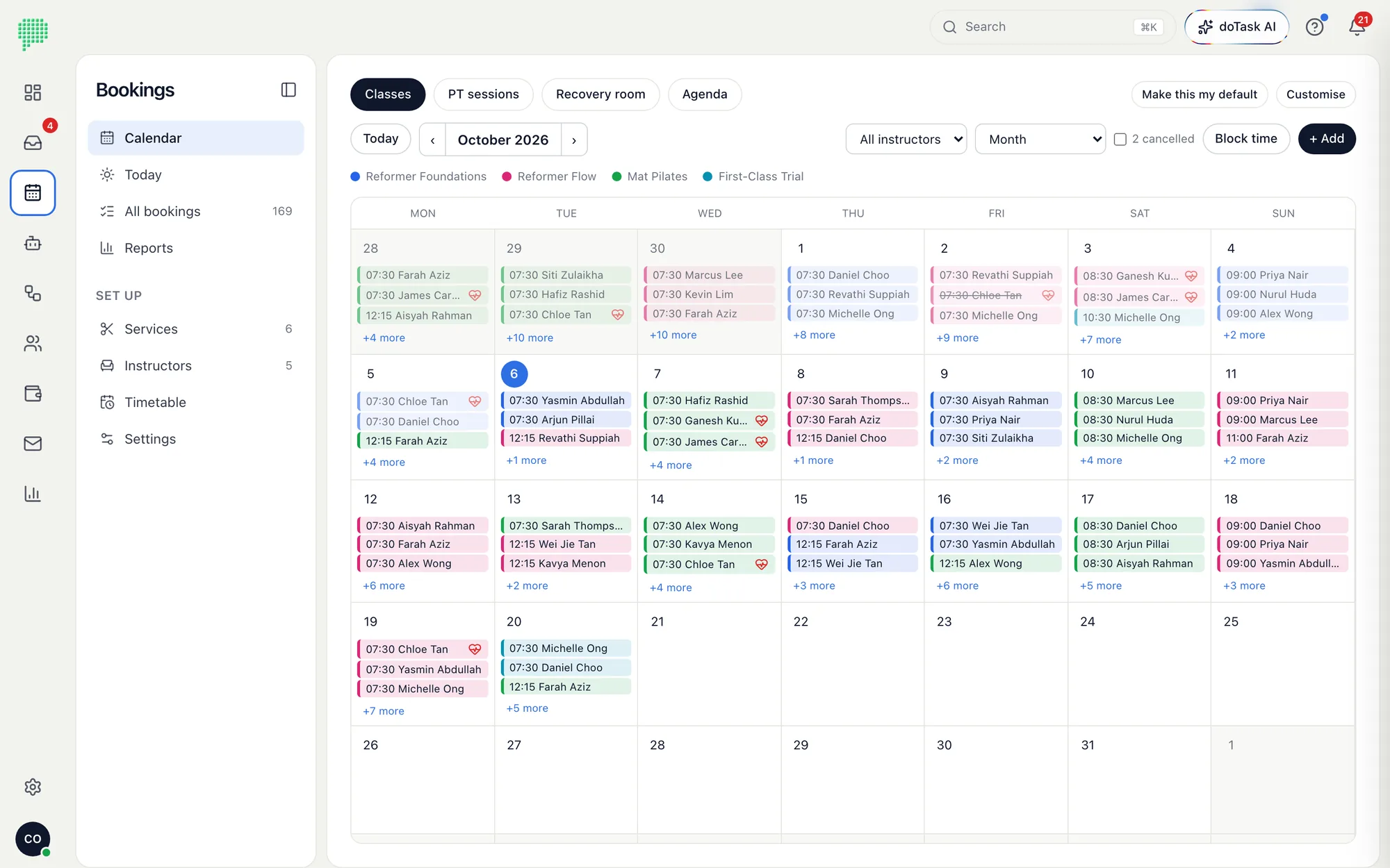 The doTask class calendar