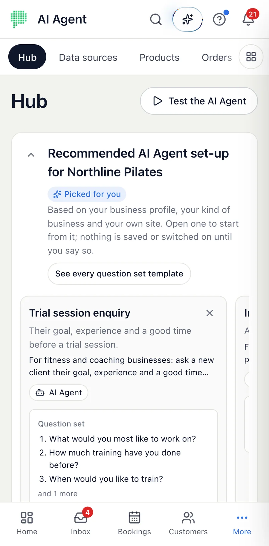 The AI Agent hub: what it does, what it knows and the set-ups recommended for the business